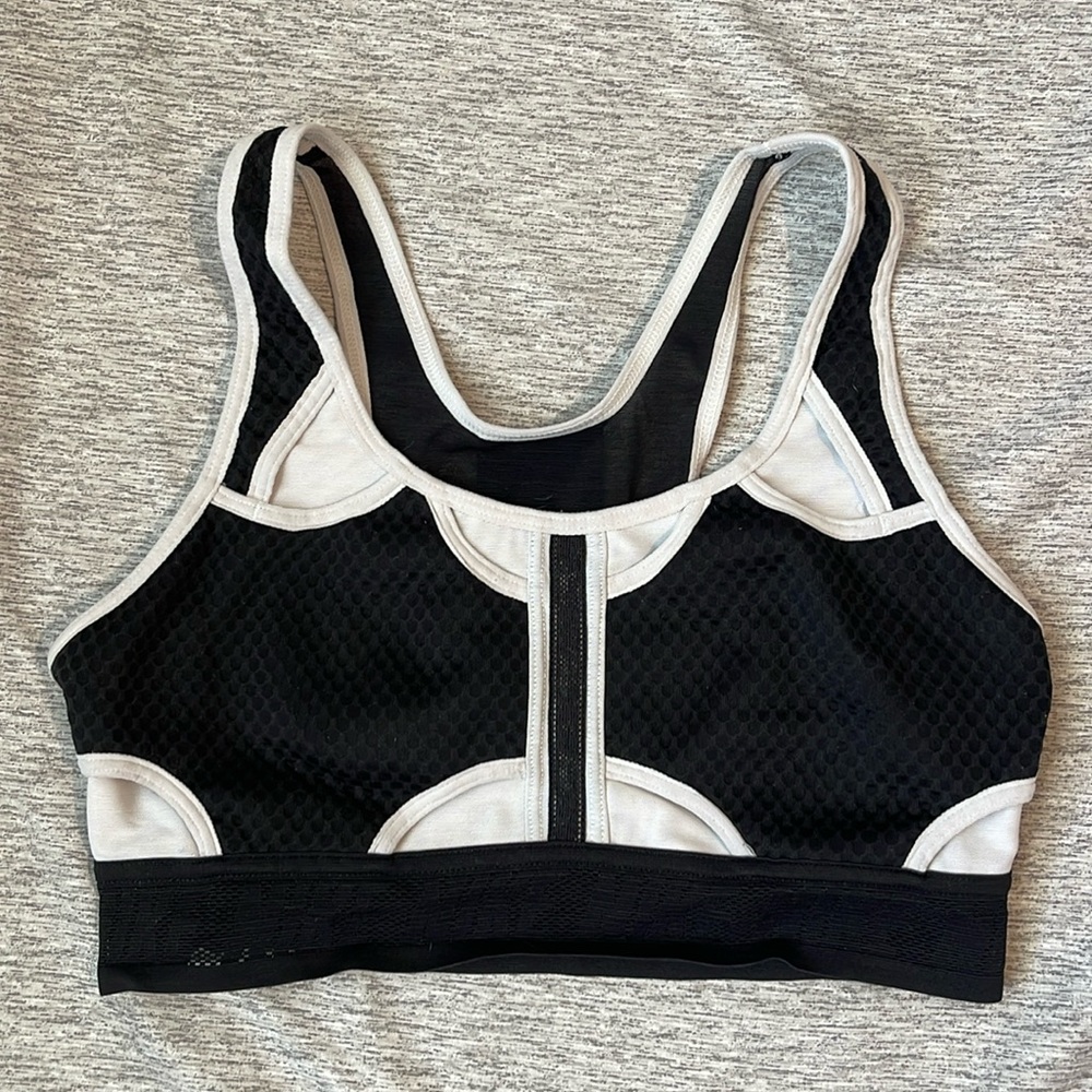 Nike Black and White Sports Bra